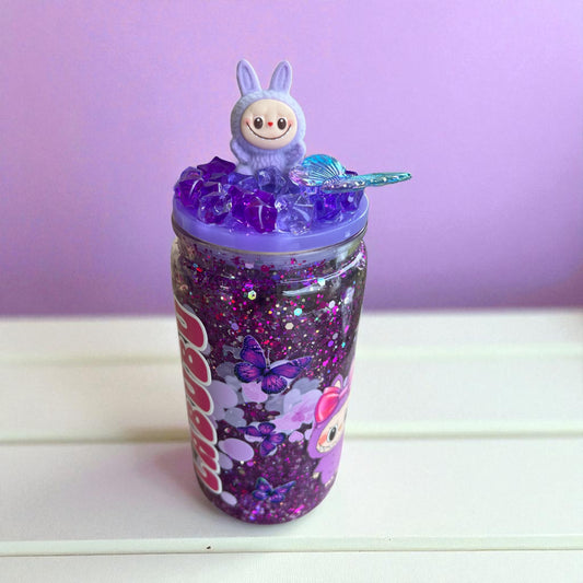 Purple Labubu - Snowglobe cup