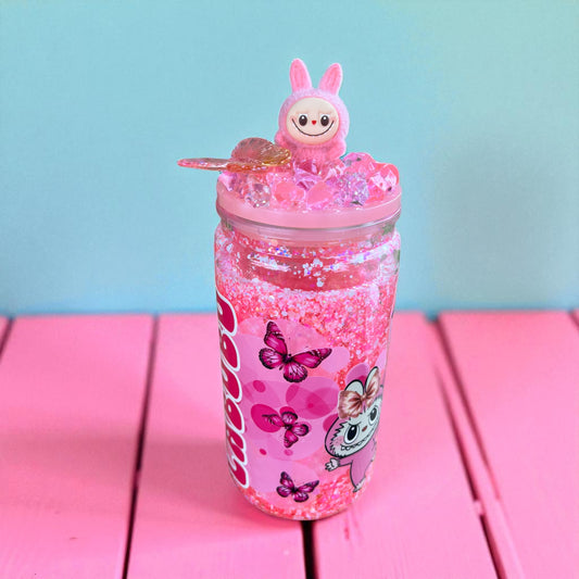 Pink Labubu - Snowglobe