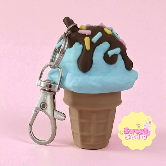 Sweet Blue Heaven - Fidget Clicker Keychain