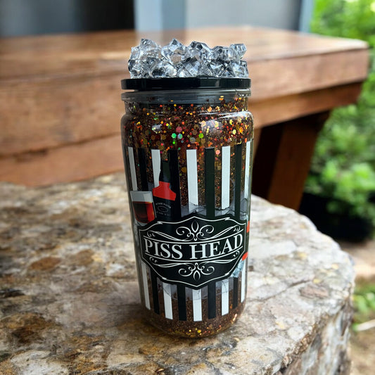 Piss head Snowglobe tumbler