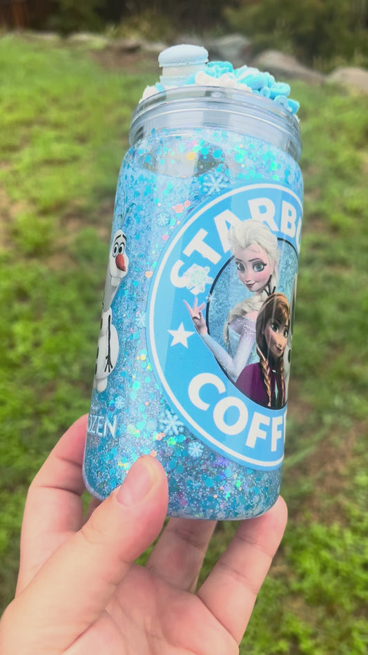 Frozen Starbucks - 16 oz snow globe tumbler